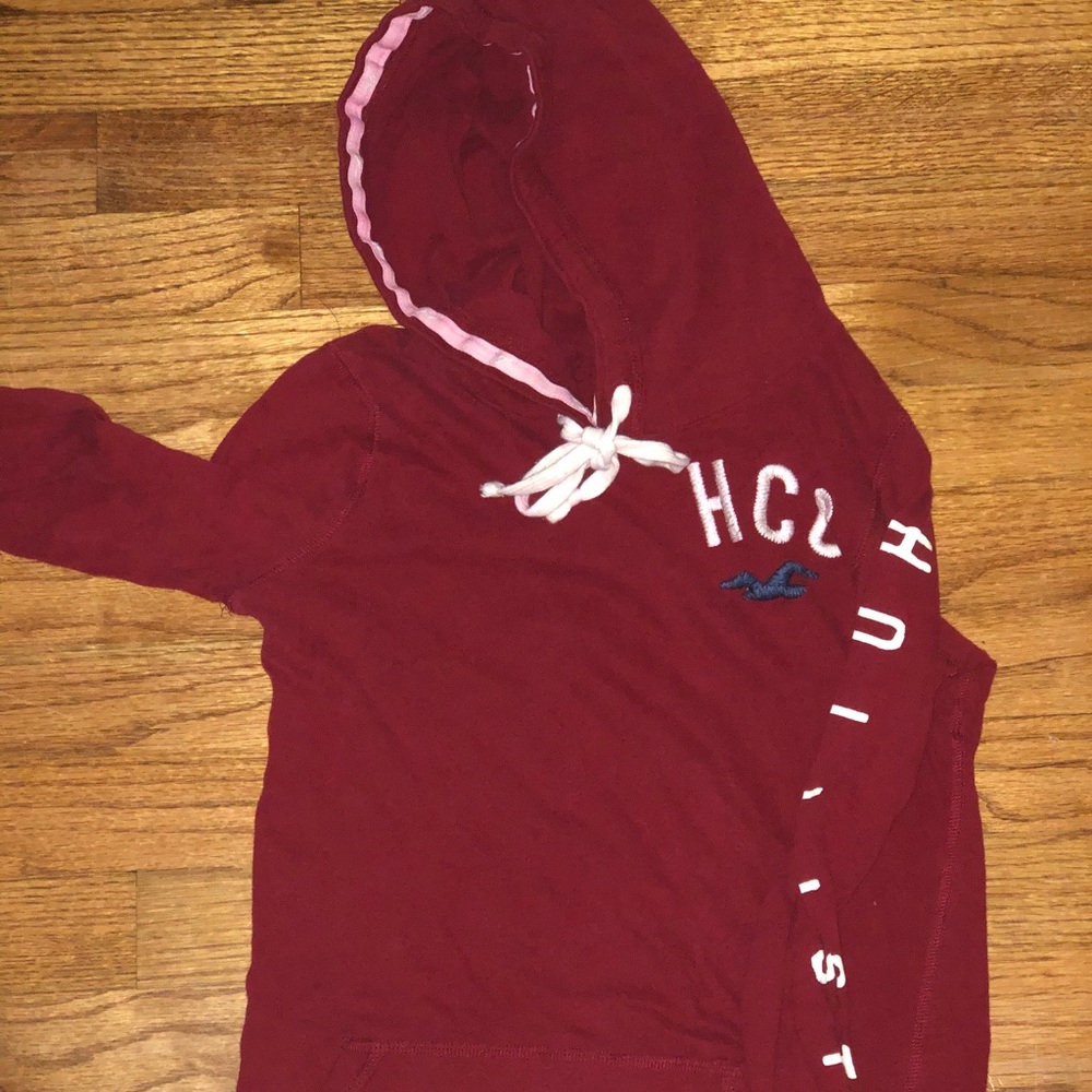 Hooded long sleeve top